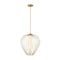Z-Lite Savanti Pendant, 1-Light, 18 In.W x 19.5 In.H, Modern Gold/White Opal 7507-18MGLD - alternate 1